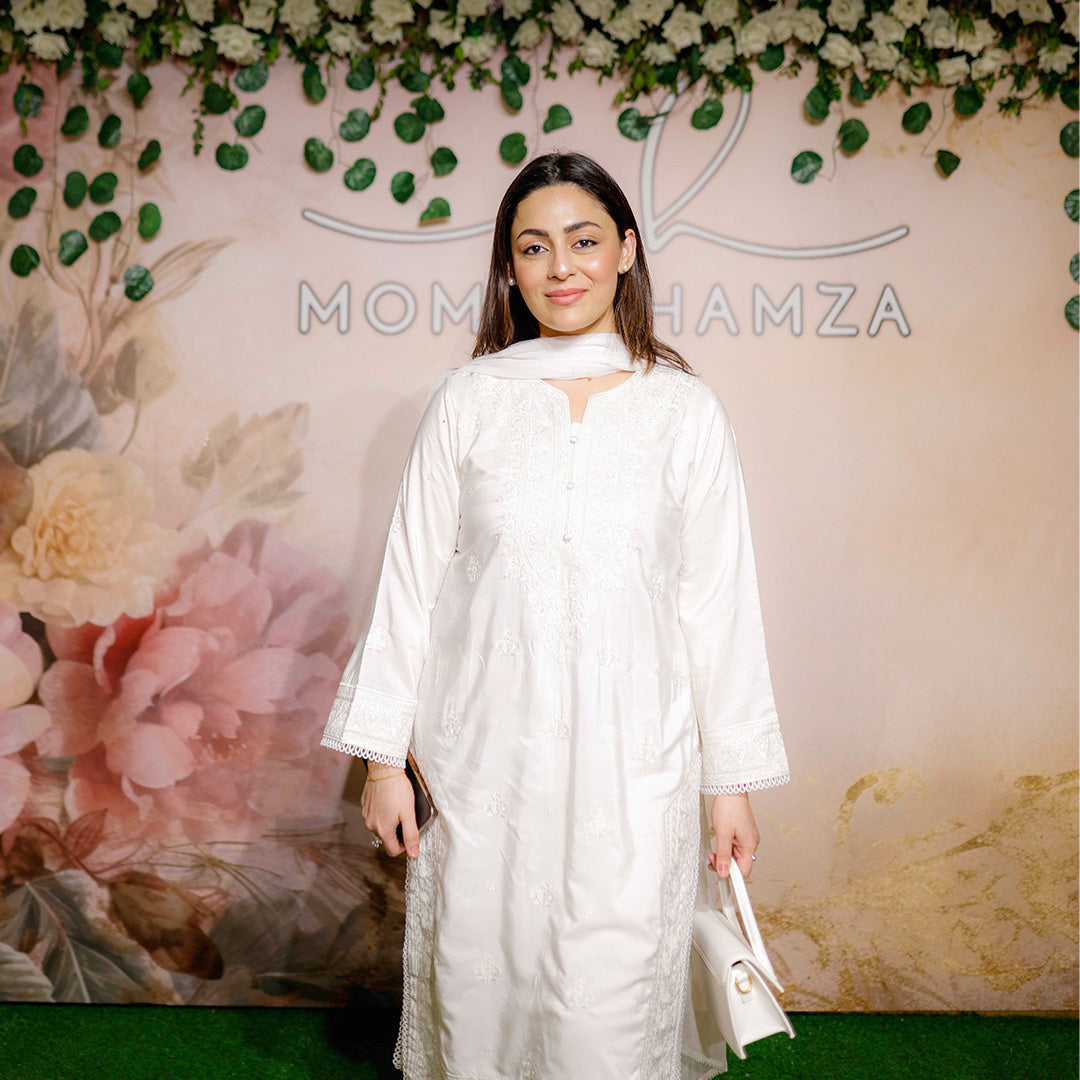 Cotton Net Shirt Cotton Pants Chiffon Dupata