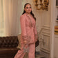 Three piece stitched coat pants and inner with hand embroidery and embellishment
