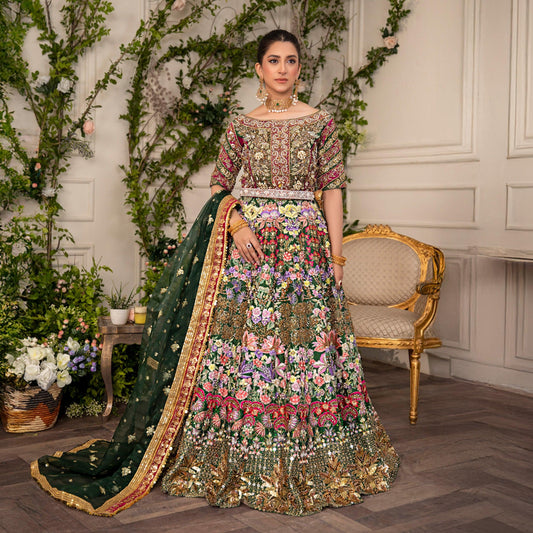 Heavy Embroidery Lehenga (03 Pcs)