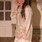 Heavy Silk Beig Colour Embelished Shirt and Lama Silk Trouser.